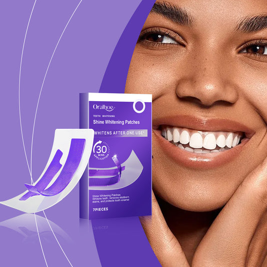 ORALHOE Whitening Strips, Teeth Whitening Strips, Purple Tooth Whitening, Tooth Stain Treatment, Combining Whitening and Color Correction